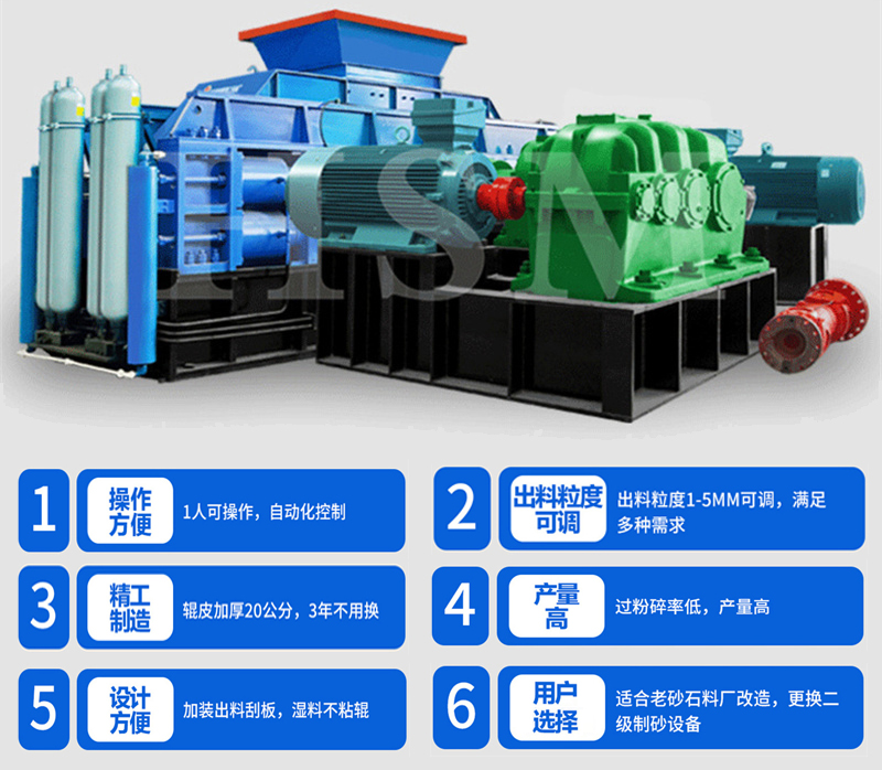 液壓對輥式破碎機如何實現(xiàn)粒度自由調節(jié)？